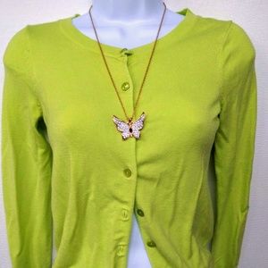 Ladies Express Sz XS Green Sweater